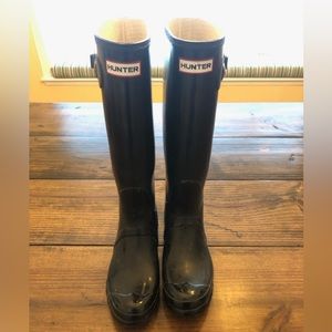 Original Tall Hunter Rain Boot | Women’s Size 9 | Black Color